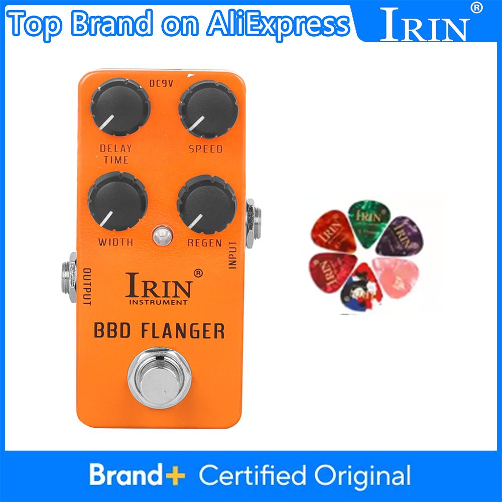 IRIN RS-08 BBD Flanger Electric Guitar Effect Pedal Metallic Flanging Timbre Effects True Bypass Pedals Guitar Accessories