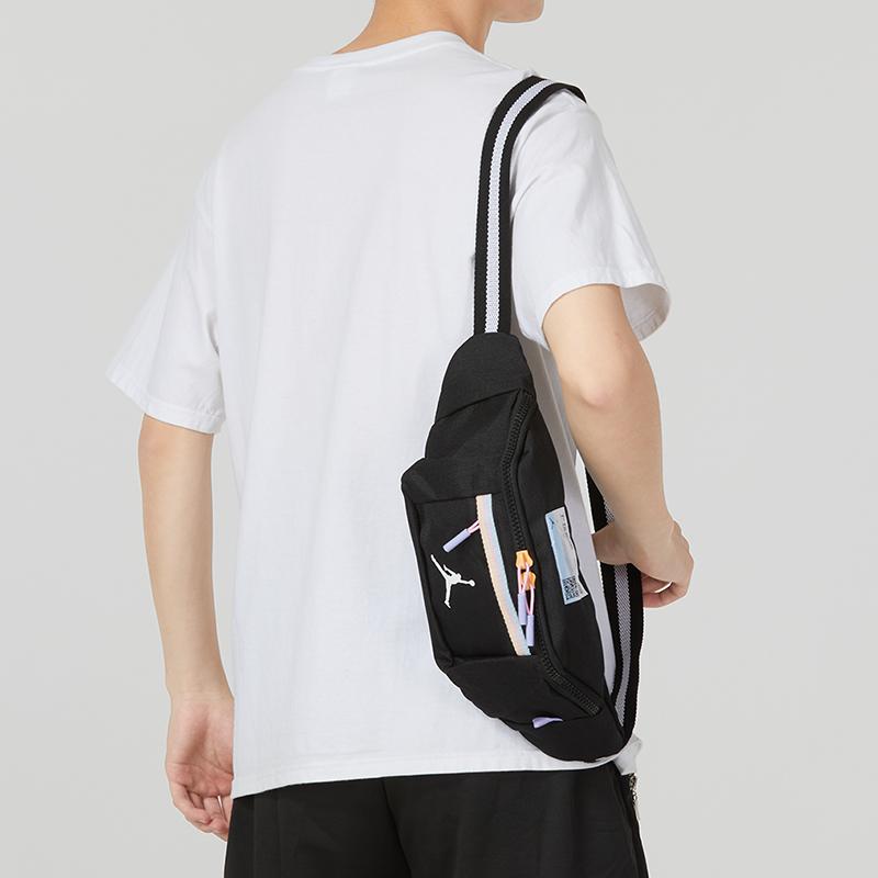Новая тканевая сумка-слинг Jordan, поясная сумка маленькая унисекс черная JD2343013TD-001