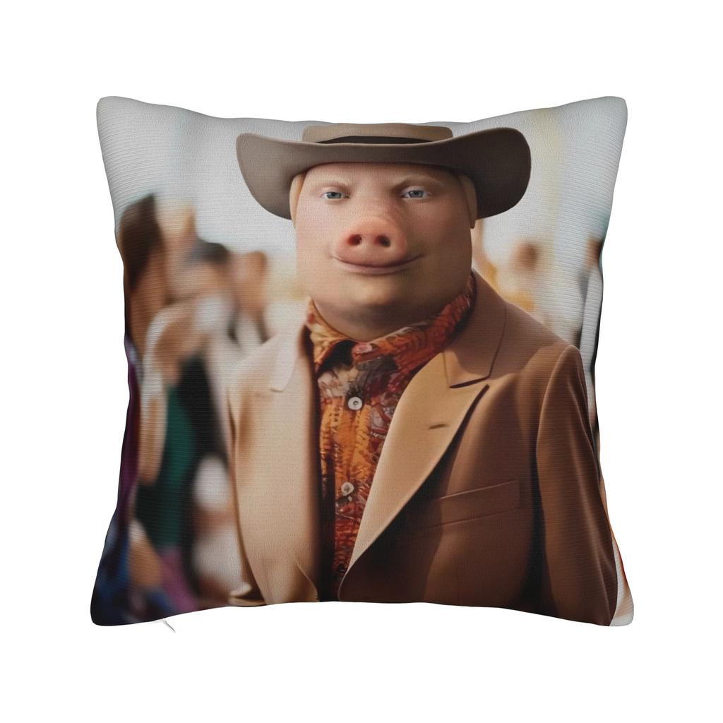 Pillow Case John Pork Calling Art Square  Pillow Cover For Chair Sofa Home Decor Kawaii Pillowcases