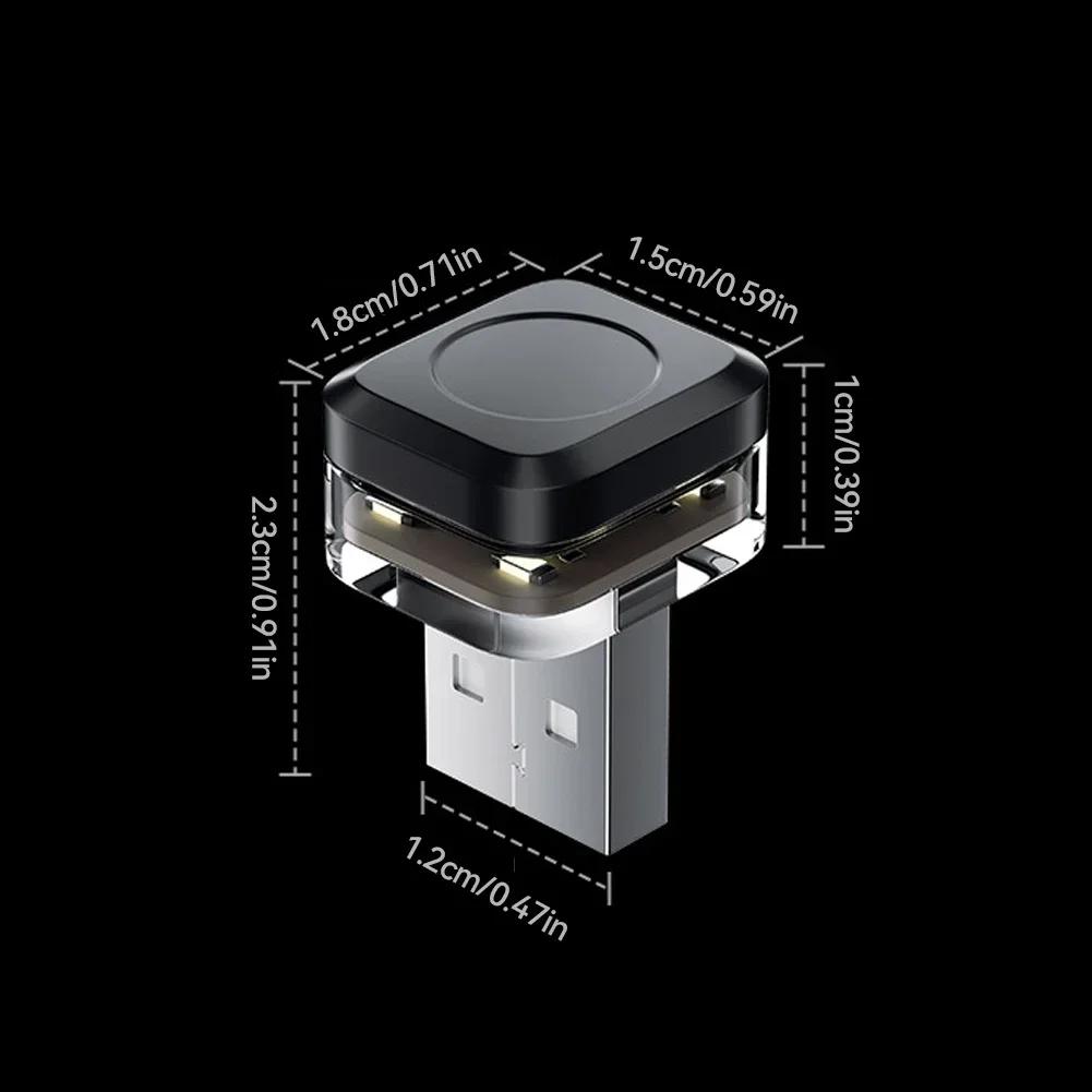 USB Автомобильная подсветка салона Беспроводная Многоцветная Автомобильная Ночная подсветка салона Мини Светодиодная Автомобильная Декоративная лампа Автомобильные Световые приборы для создания атмосферы