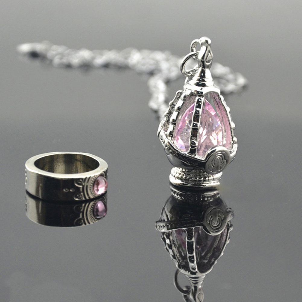 Ожерелье Волшебницы Маленький Круг Ожерелье Души Набор Колец Ювелирные Изделия Подвеска Душа Дух Ядро Ожерелье Кольцо Набор Карт Ожерелье Аниме