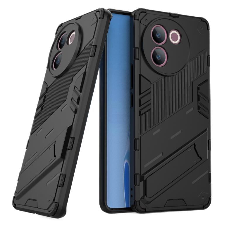 For Vivo V30e 5G Back Cover Shockproof Armor Phone Case Cover Magnetic Kickstand Anti-Fall Protect Coque Cases