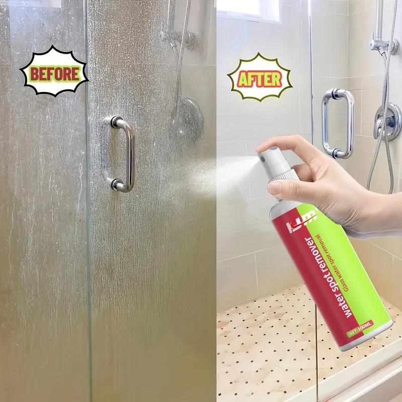 Hard Water Spot Removal Kit,bathroom Glass Polish,powerful Hard Water Remover,descaler for Shower Doors,tiles,stainless Steel.