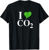 Я люблю CO2 Углекислый газ Мистификация об изменении климата Глобальное потепление Подарок Унисекс футболка