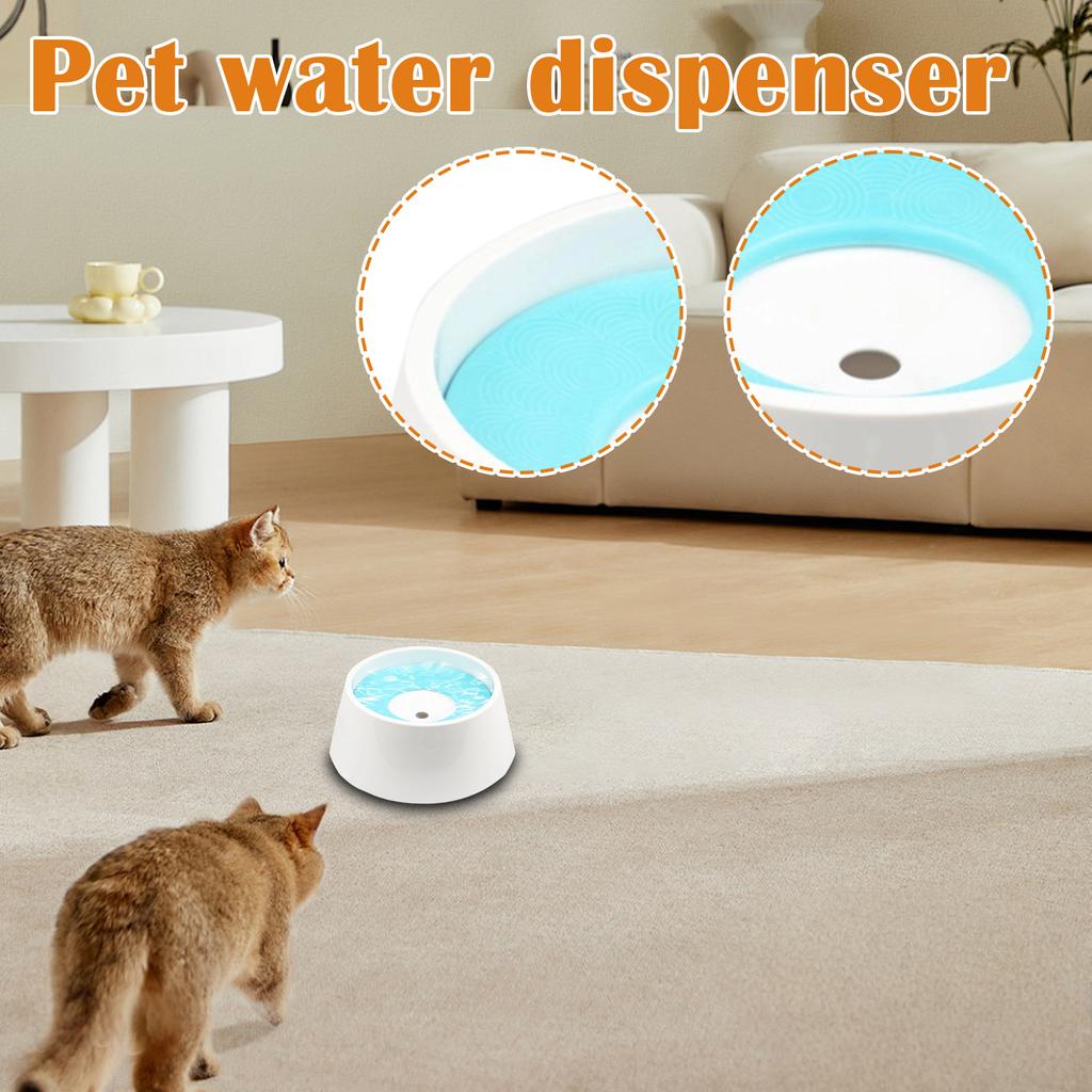 Непроливающаяся плавающая миска для воды для питомцев - -Бесплатная поилка для собак большой вместимости для маленьких и средних