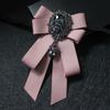 Men's Jewelry Accessories Rhinestones Bow Brooch Crystal Necktie Suit Shirt Collar Pin Bow Tie