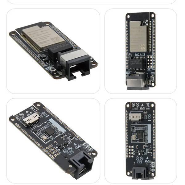 Отладочная плата ESP32 T-ETH-Lite, Черная печатная плата