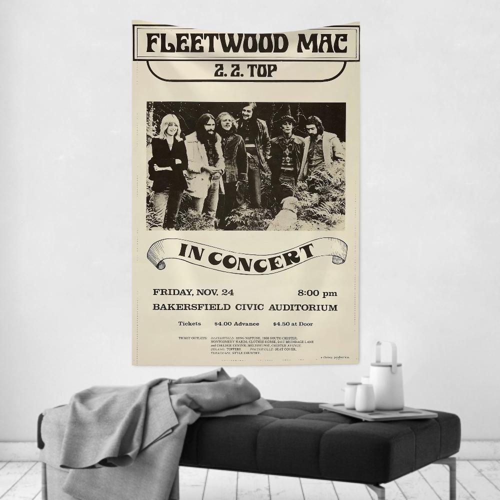 FFleetwood Rock Band Mac Гобелен Декор Комнаты Настенная Ткань Вечеринка Подвесной Фон Декор Комнаты Детская Комната