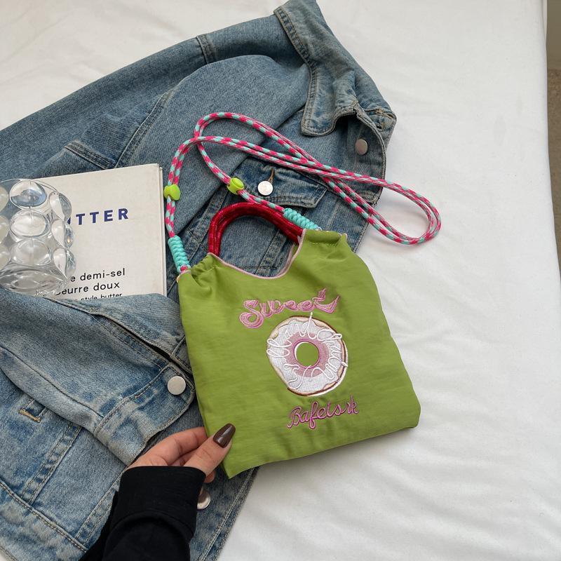 Stylish Dachshund Embroidered Nylon Crossbody Bag for Women - Autumn/Winter 2024 Collection