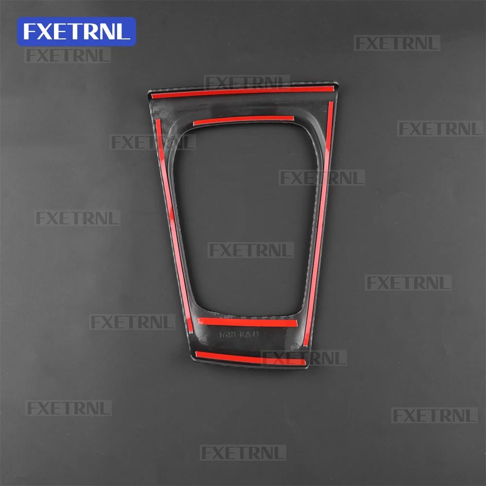 Gear Shift Panel Sticker For Renault Captur 2020 2021 2022 2023 2024 2025 2026 LHD Center Console ABS Carbon fibre pattern