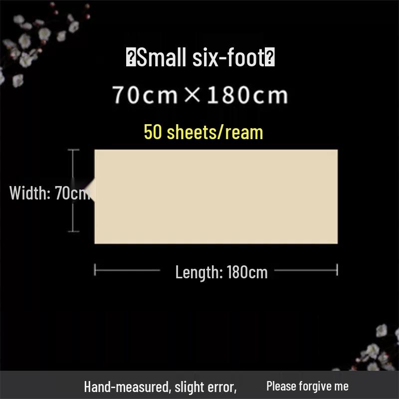 Antique Deckle-Edge Bamboo Pulp Calligraphy Practice Paper for Beginners