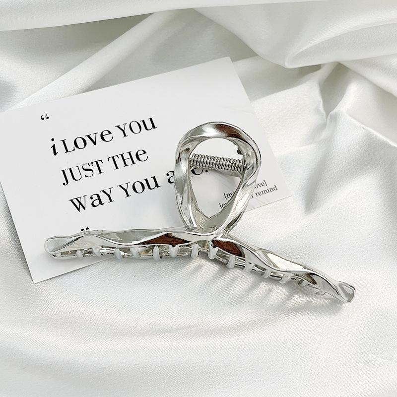 Модные женские металлические когти для волос, модные золотые серебряные заколки-крестики для волос, корейские геометрические шпильки для волос, аксессуары для волос для девочек