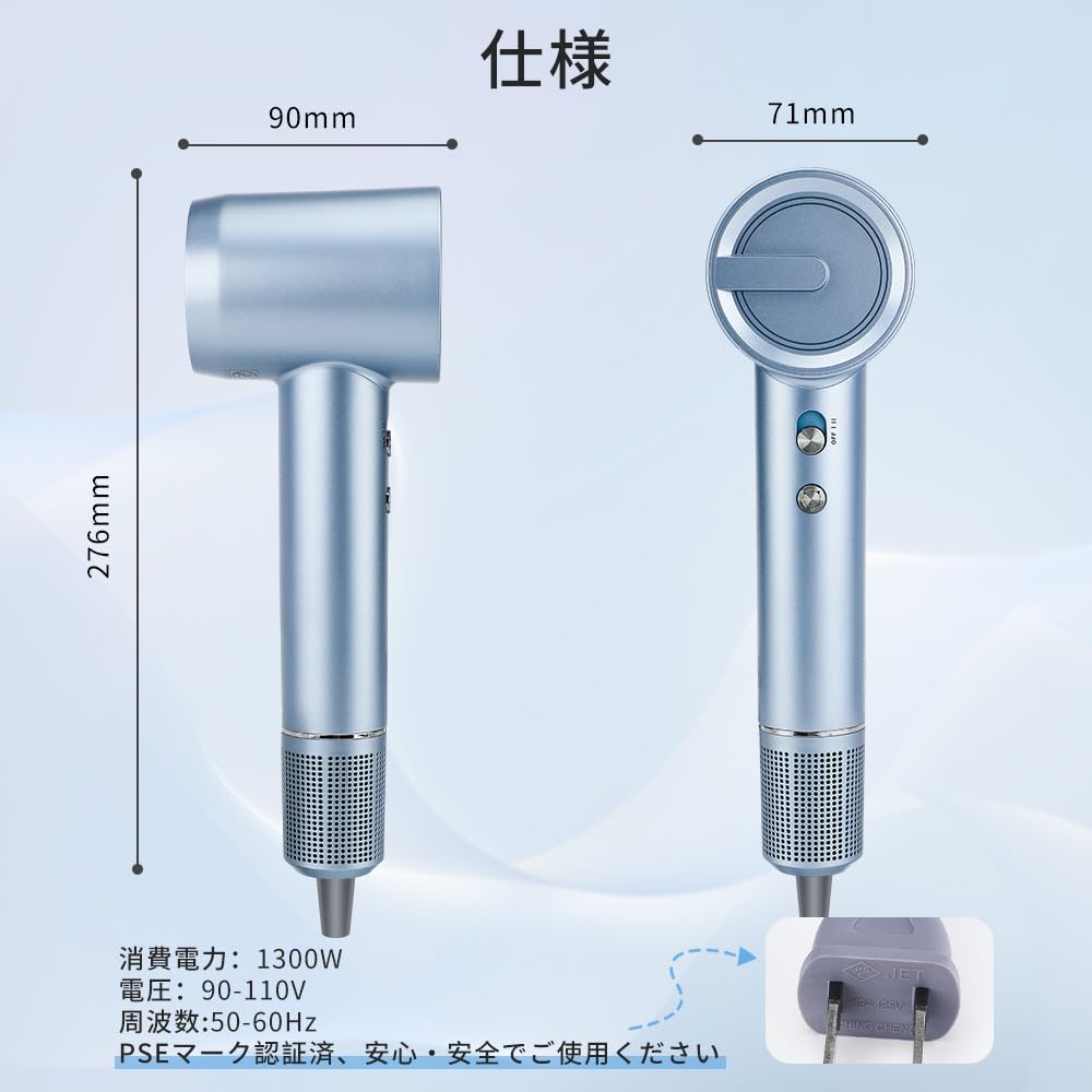YOUMAY Large Air Volume Hair 200 Million High Negative Ion Large Air Quick High Constant Hair Cold Hot Hot Alternating Cold Air and Hot Air Low Hair