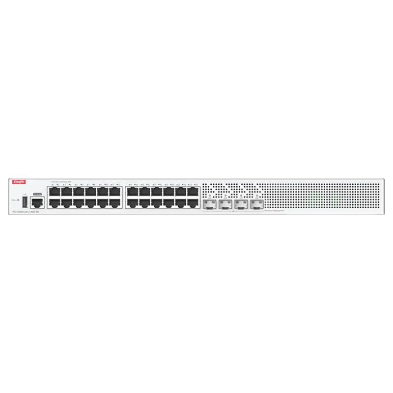 Управляемый коммутатор Ruijie RG-S3000-24GT4MS-P-RU, 24 порта Gigabit PoE
