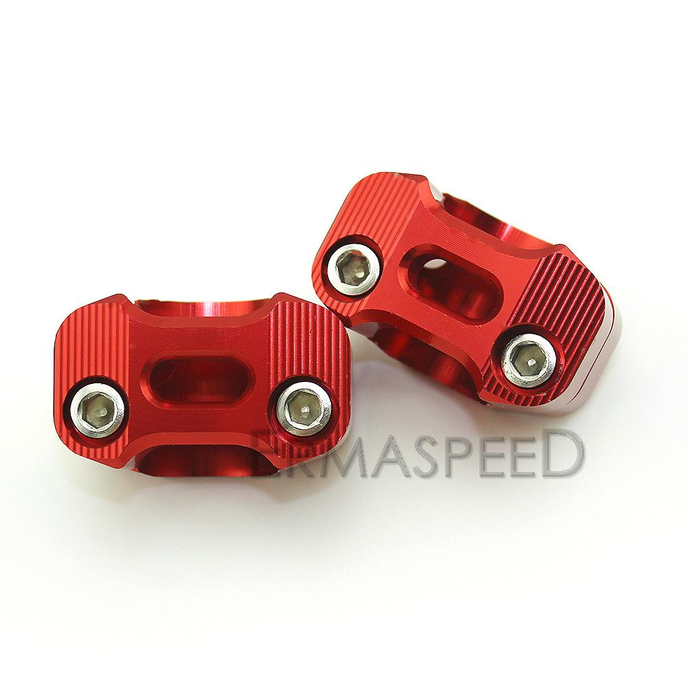 1 пара 1/8 "CNC алюминиевые стойки руля мотоцикла 28 мм регулируемые зажимы для толстого стержня, универсальные для мотоцикла