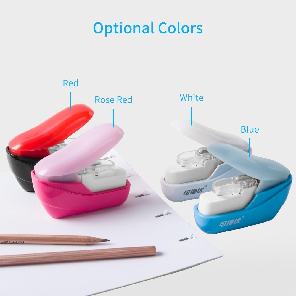 Stapleless Binding Mini Stapler 4 Sheets Capacity Hand Held Stapler Mini Paper Stapler Daily Use