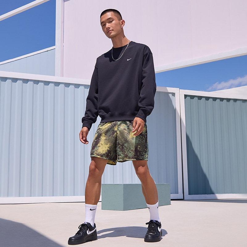 Nike Мужские плоские беговые кроссовки Air Force One Весенняя резиновая подошва NIKE AIR FORCE 1 FZ0627