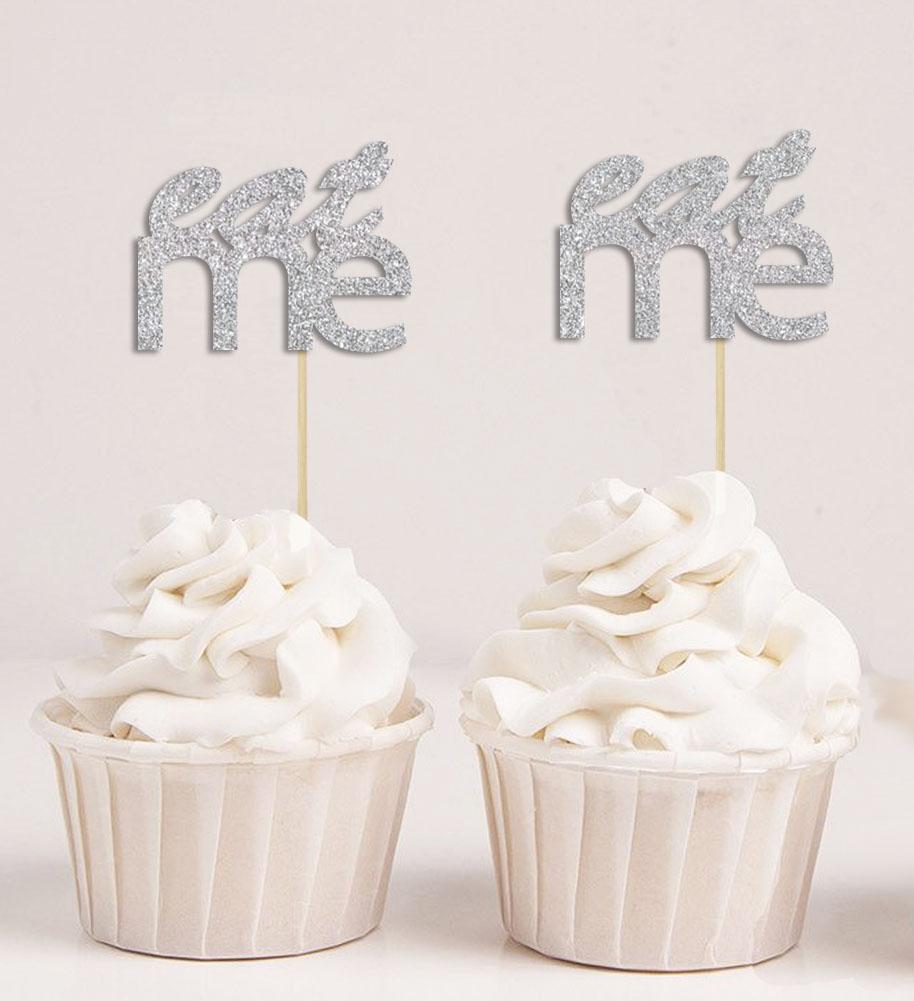 Дарлинг Сувенир| Съешь меня свадебные украшения для кексов | Выбор украшений для десерта для вечеринки в честь рождения ребенка - упаковка