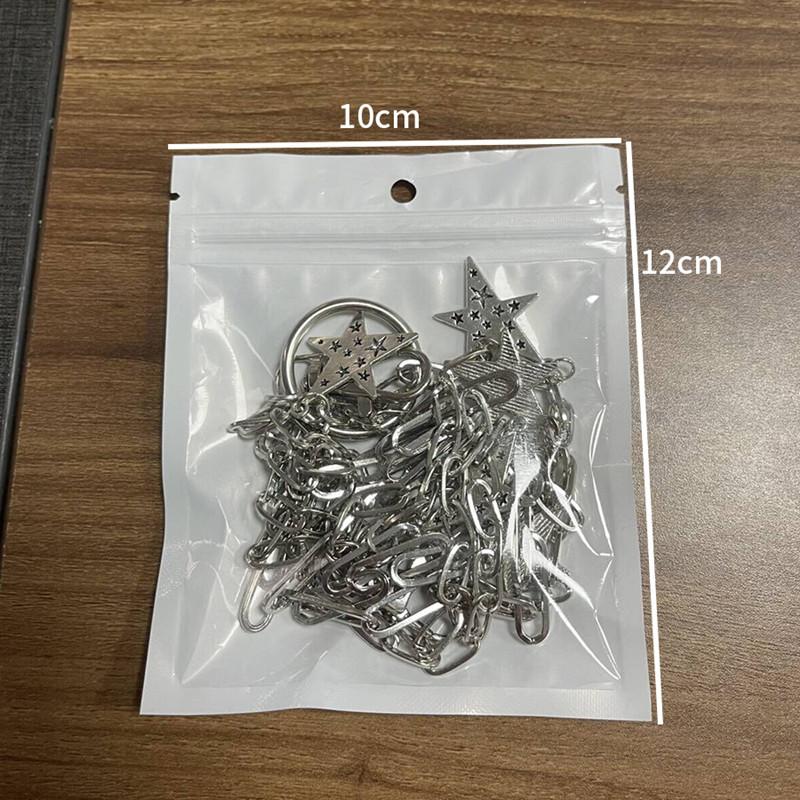 Punk Pants Chain Pentagram Keychains for Men Women Jean Trouser Biker Chains Harajuku Goth Jewelry Gothic Rock Emo Accessories
