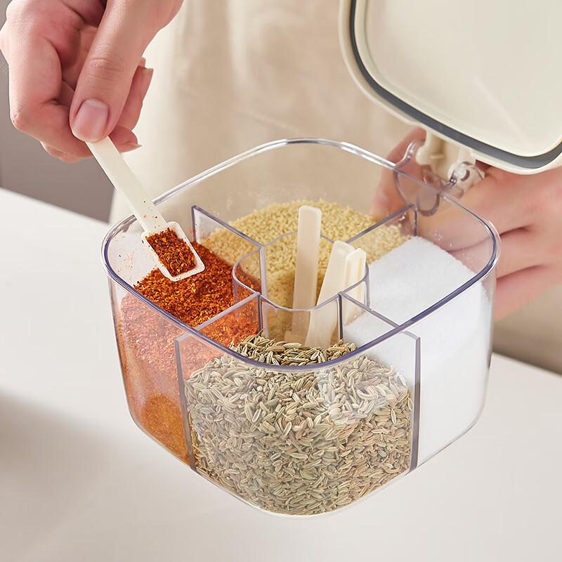 Longshida Multi-Grid Kitchen Seasoning Box