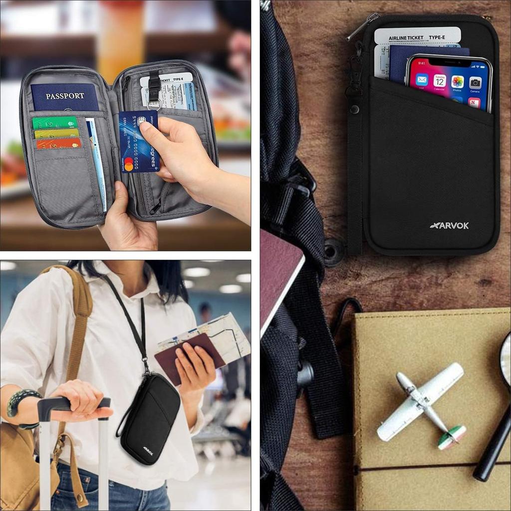 Паспорт висит на шее Защита от скимминга Паспорт 140г х 13 Большой Удобный Заграничный Водонепроницаемый Шейный ремешок Ручная сумка для паспорта для мужчин и Заграницы