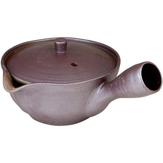 Ranchant Set of 2 Teapots Tea Yakishime Arita Made In Japan (Ranchant) (with U-shaped Strainers), Multi-Color, 1802-428916, 16.5x12.5x7.5cm, (Glazed)