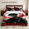 Tanjiro Personalized Custom Name 3‑Piece Bedding Set Soft Duvet Cover Set For Bedroom Home Decor