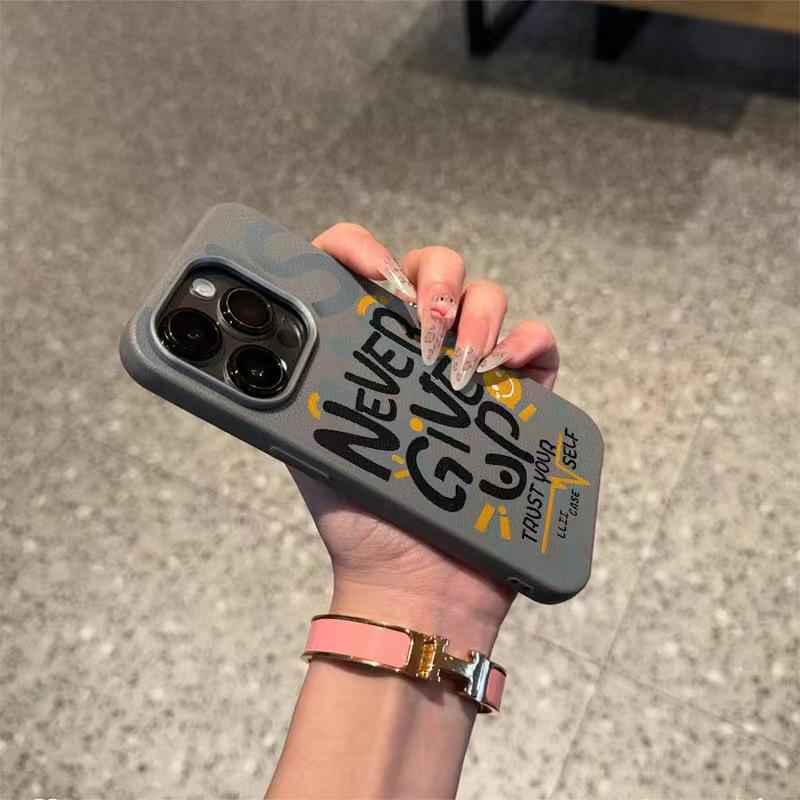 Чехол для iPhone "Никогда не сдавайся": Совместимо с iPhone 12-17, Креативный дизайн для Европы и США