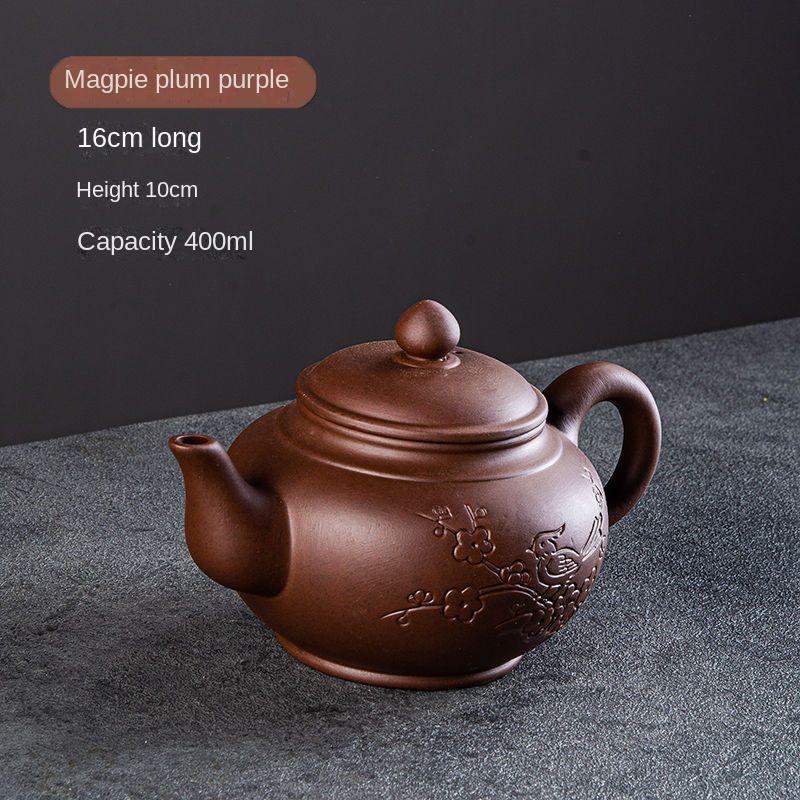 Горшок для чайных сервизов, популярные фиолетовые глиняные горшки, чайник из исинской глины, набор для заваривания чая, самовар, восточный марокканский чайник и набор чашек, гайвань