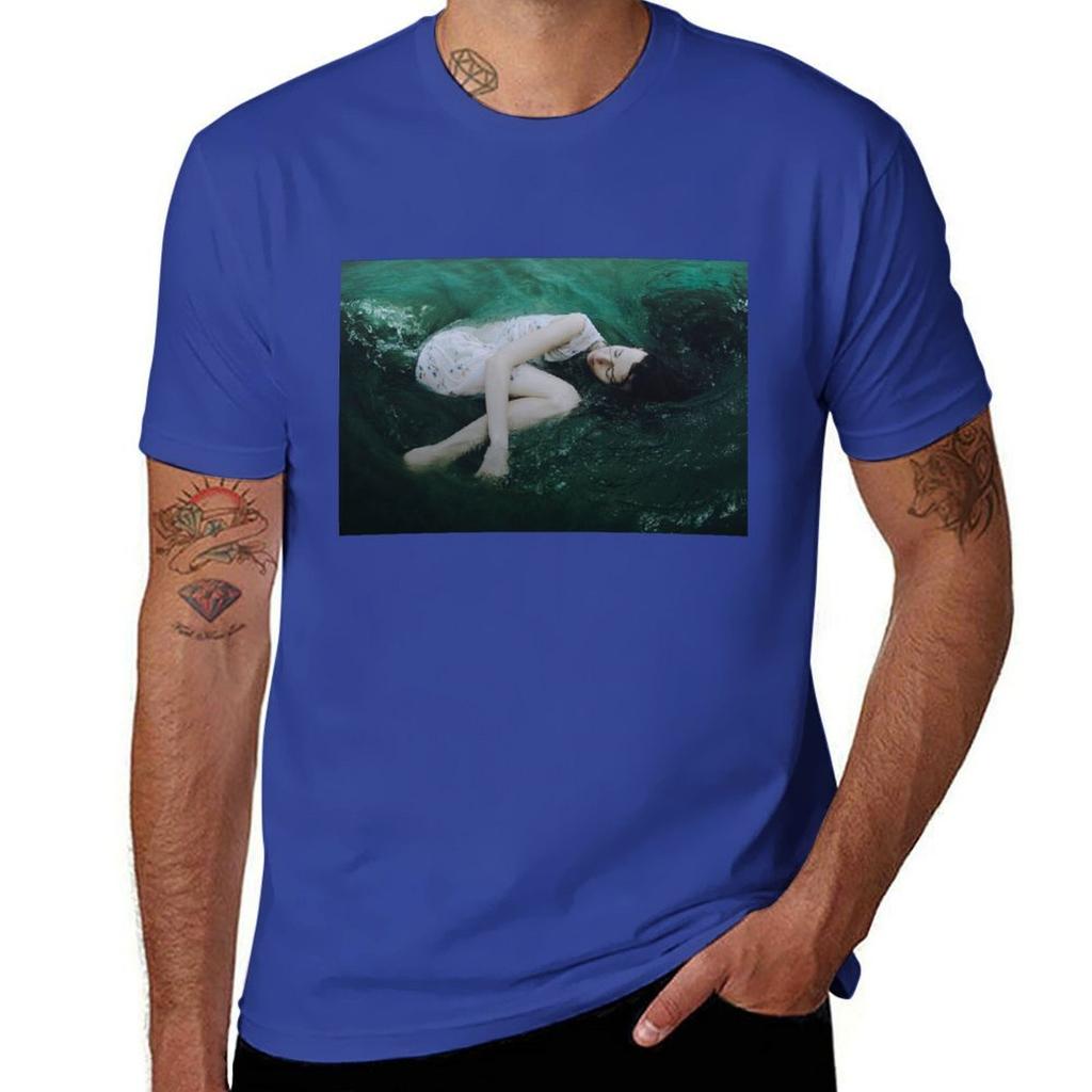 And the ocean loved her back T-Shirt summer top sweat Short sleeve tee plus size clothes mens graphic t-shirts pack