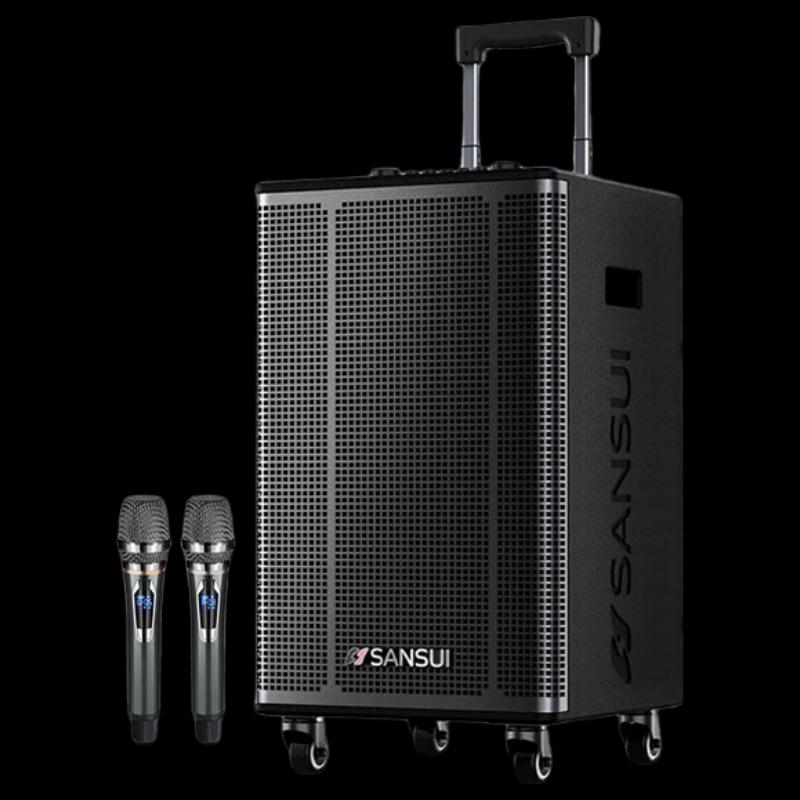 SANSUI E12 Portable PA System with Wireless Microphone CN plug (adapter included) (CN version)