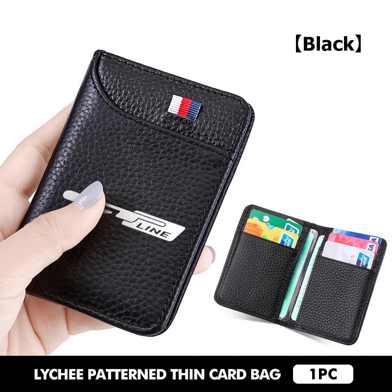 Portable Wallet PU Leather Credit Card Wallet Purse Card Holder For KIA Rio K5 K2 Sportage Ceed Sorento Picanto Stinger Soul wvkzl55