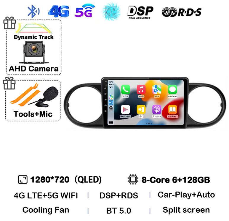 Android 14 Carplay Auto Для Toyota Corolla Rumion Tacoma Автомагнитола Мультимедиа Навигация GPS BT Видеоплеер Стерео Авторадио 4G