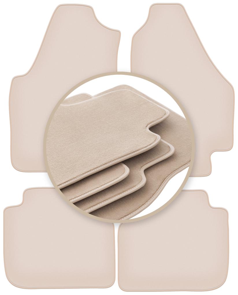 PREMIUM beige floor mats for: Lancia Musa minivan 2004-2012