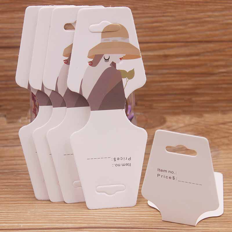 Новое поступление 50 шт. 4,5x12,0 см цветные бумажные карточки для печати ювелирных изделий ожерелье браслет бирка для показа ювелирных изделий этикетка бирка