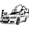 J8# E46 Drift Art For Car Stickers Decal Anime Cute Car Accessories Decoration Stickers On The Car Funny Vinyl Decal Waterproof Decoration