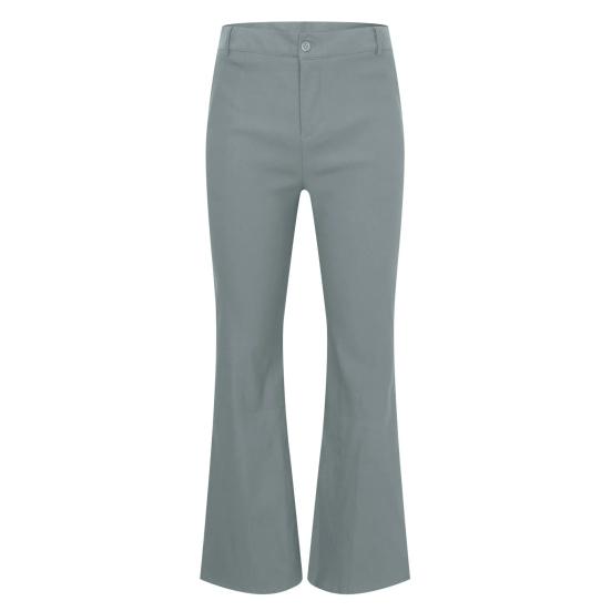 Мужские расклешенные брюки Yousheng с 4 карманами, средней посадки, однотонные, на пуговице и молнии, длинные брюки, для работы, путешествий, отдыха