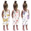 Toddler Girls Baby Kids Jumpsuit Cartoon Strap Romper Summer Outfits