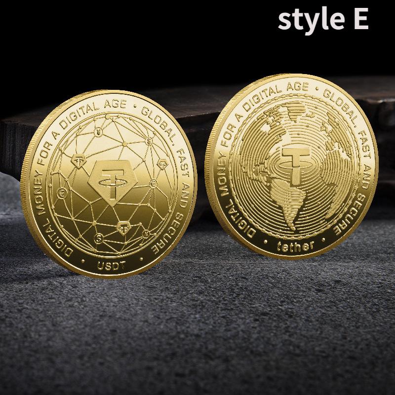 Коллекционные монеты криптовалюты да нет Golden Dogecoin Xrp Cardano Shiba Inu Bitcoin для коллекционера монет