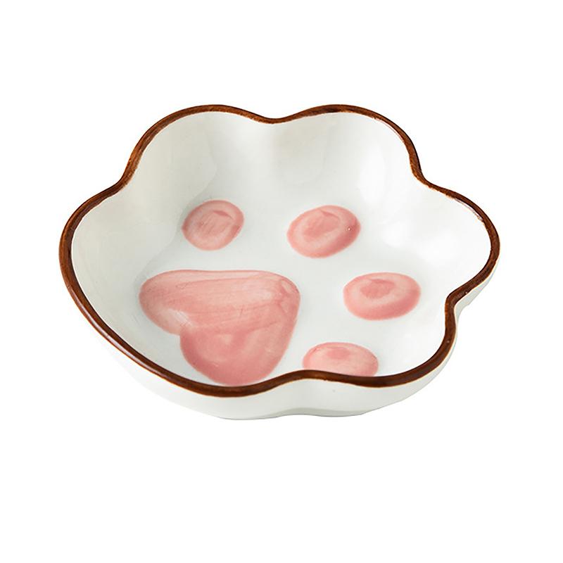 Милая керамическая тарелка, мини-тарелка для горчицы, песто, томатов, кетчупа, соевого соуса, приправы, тарелки с ручкой для домашнего ресторана