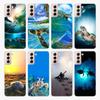 Cute Sea Turtle Coque For Samsung Galaxy S22 Pro S21 S20 FE Ultra S10 S10E Lite S9 S8 Plus S7 S6 Edge Soft Phone Case