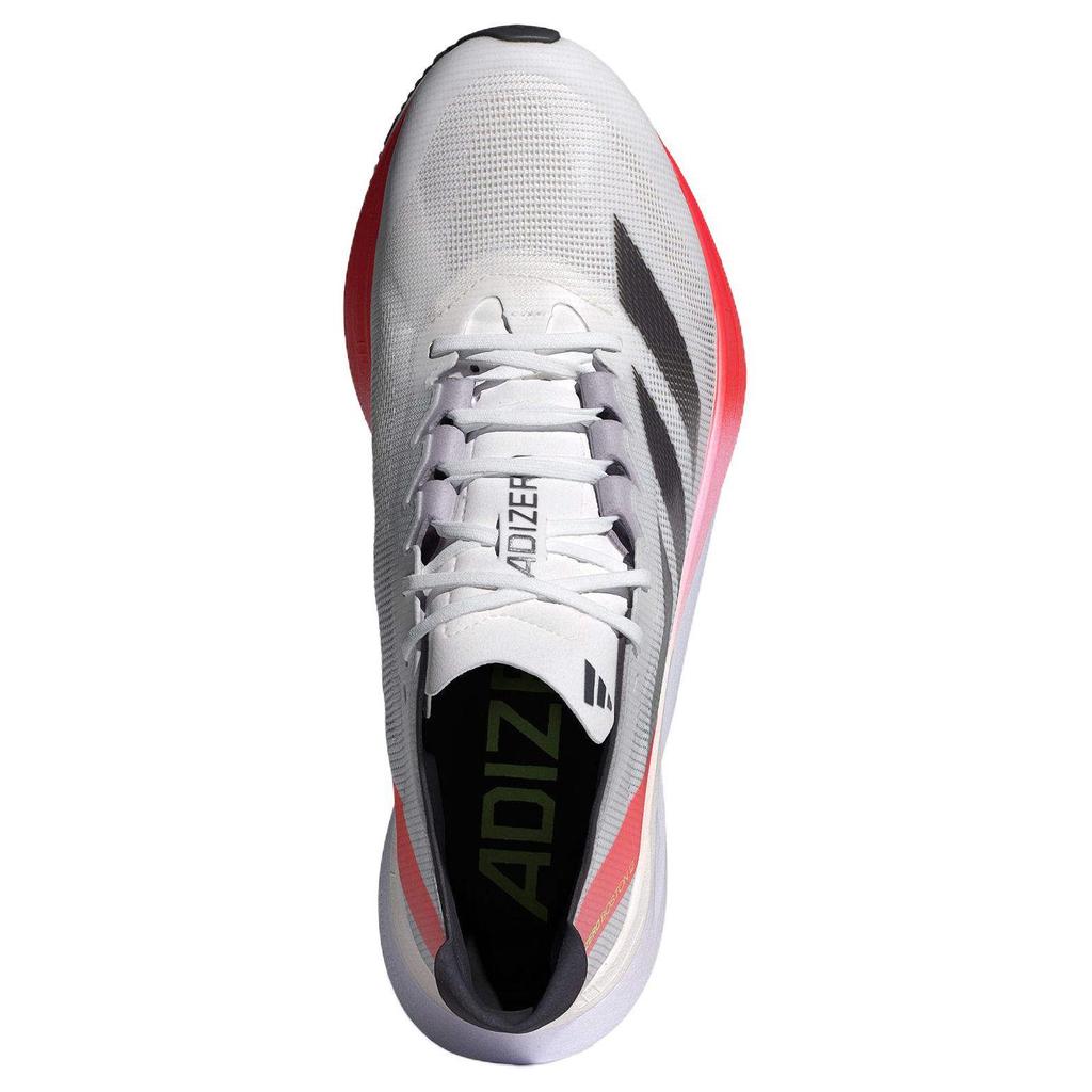 Adidas Adizero Boston 12 White Aurora Solar Red Women Sneakers Cloud-White Aurora-Metallic IF9210