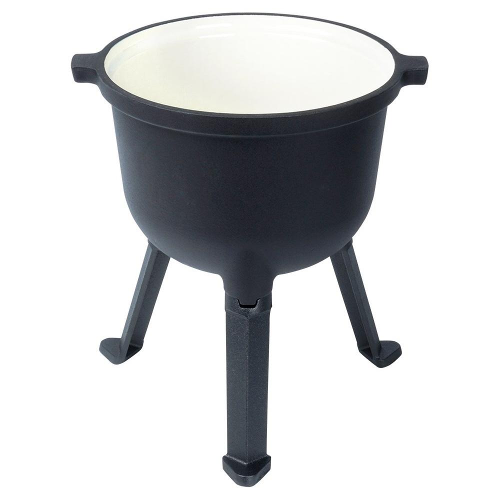 Enameled cast iron cauldron on legs with lid CAST LINE 4 l
