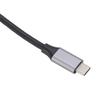 USB C Хаб 5 в 1 Многопортовый адаптер 4K Потрясающий дисплей Док-станция Type C для ноутбуков планшетов Серый алюминиевый сплав