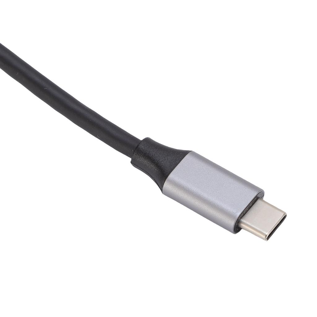 USB C Хаб 5 в 1 Многопортовый адаптер 4K Потрясающий дисплей Док-станция Type C для ноутбуков планшетов Серый алюминиевый сплав