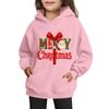 Толстовки для девочек-подростков Худи с длинным рукавом на шнурке Пуловер Милое принтованное Худи оверсайз Рождество