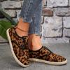 2024 New Ladies Shoes Slip-on Women's Vulcanize Shoes Fashion Leopard Print  High Quality Round Head Light Outdoor Casual Shoes