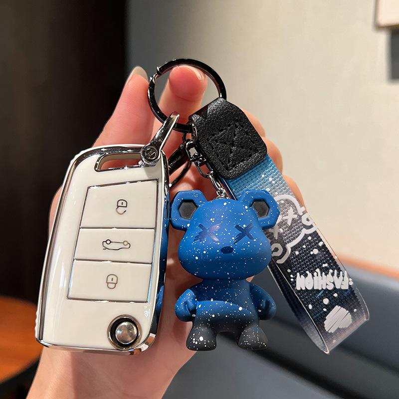 Применимо17 18Volkswagen PassatPassatCar Чехол для ключей с пряжкой