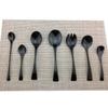 1-Piece Mirror Black Cutlery Set 18/10 Stainless Steel Western Food Tableware Sets Butter Fork Spoon Dinnerware