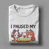 I Paused My Umamusume Career To Be Here Men T Shirt Tees Y2k Short Sleeve Round Collar Unisex T-Shirts Cotton Plus Size Clothes
